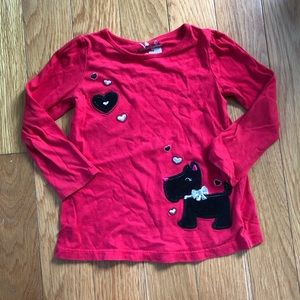 Jumping Beans Red puppy top
